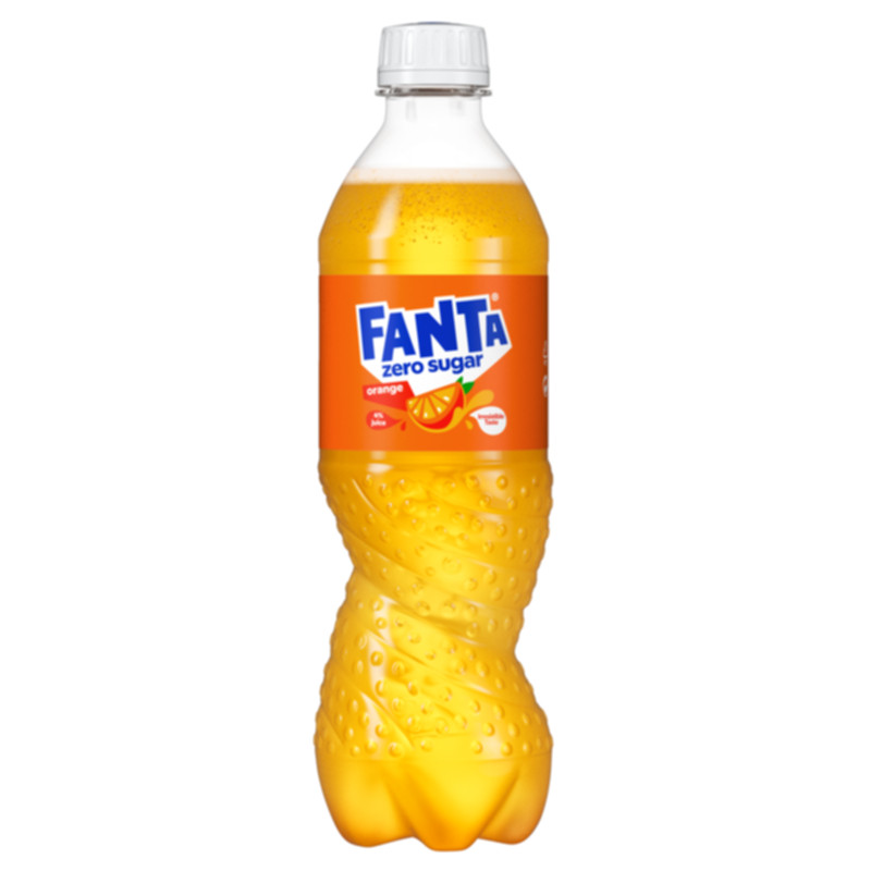 Fanta Zero Twist 0,5 l Einwegpfand erfrischendes zuckerfreies Orangengetränk